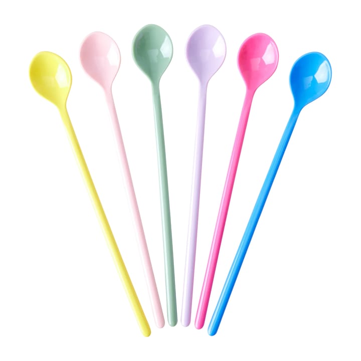 Rice lepel lang melamine 6-pack - Multicolor - RICE