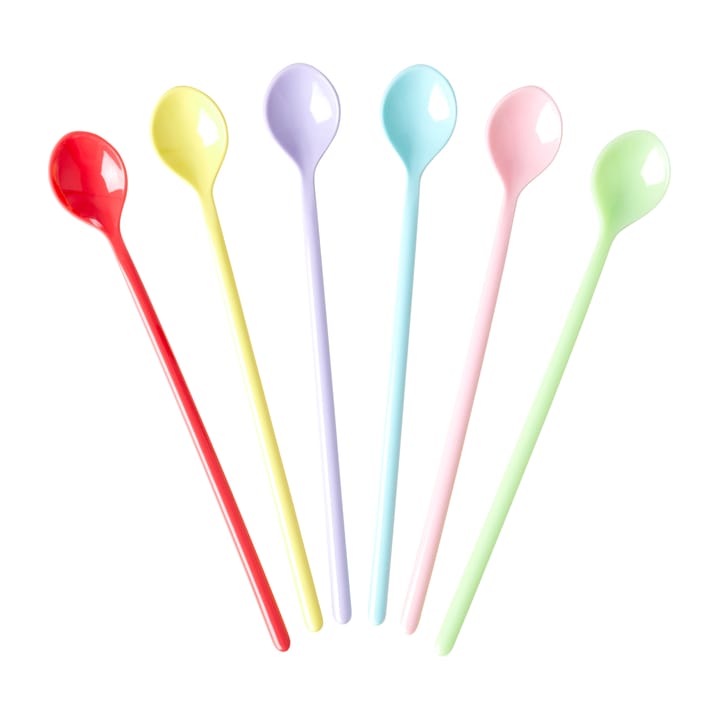 Rice lepel lang melamine 6-pack, Yippie yippie yeah RICE