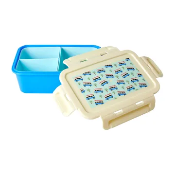 Rice lunchtrommel met 3 vakken - Cars-blue - RICE