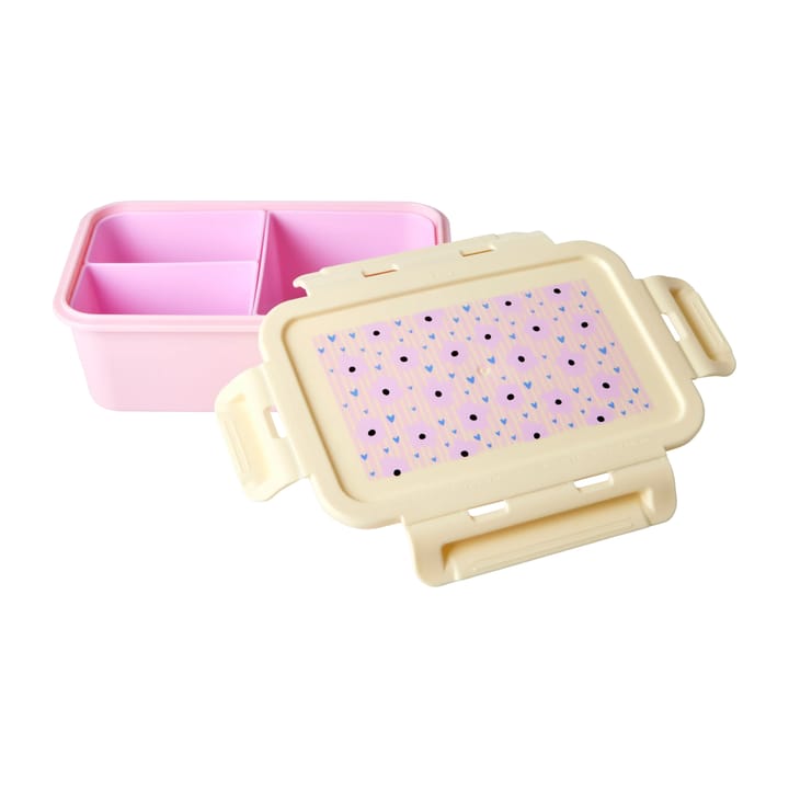 Rice lunchtrommel met 3 vakken - Flowers-pink - RICE
