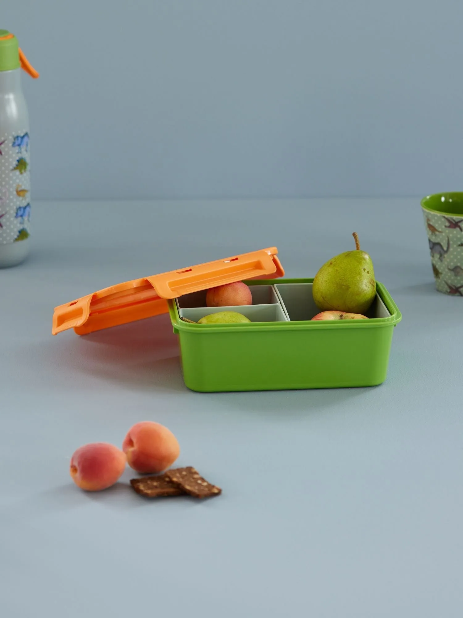 Rice lunchtrommel met 3 vakken, Green RICE