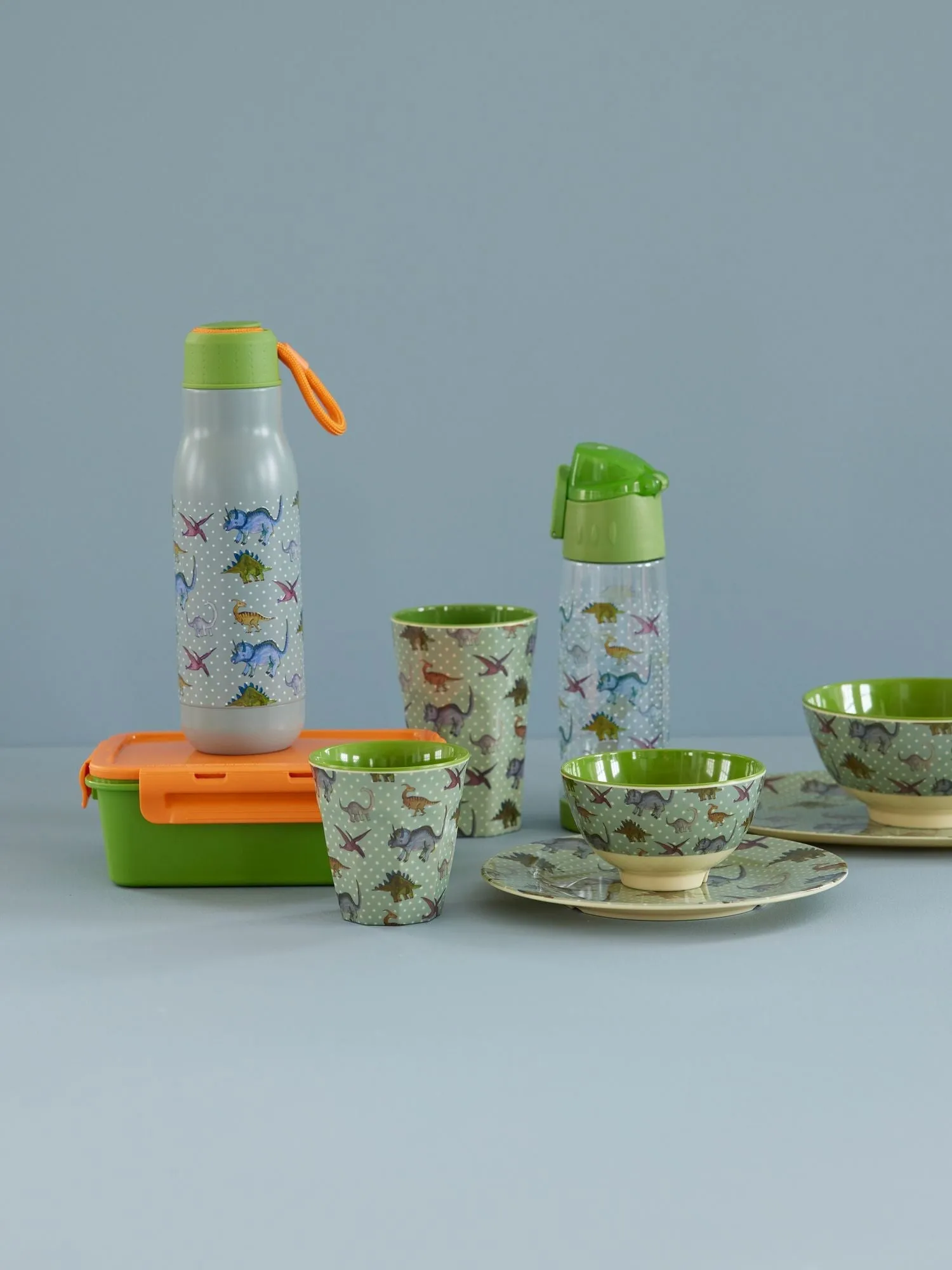 Rice lunchtrommel met 3 vakken, Green RICE