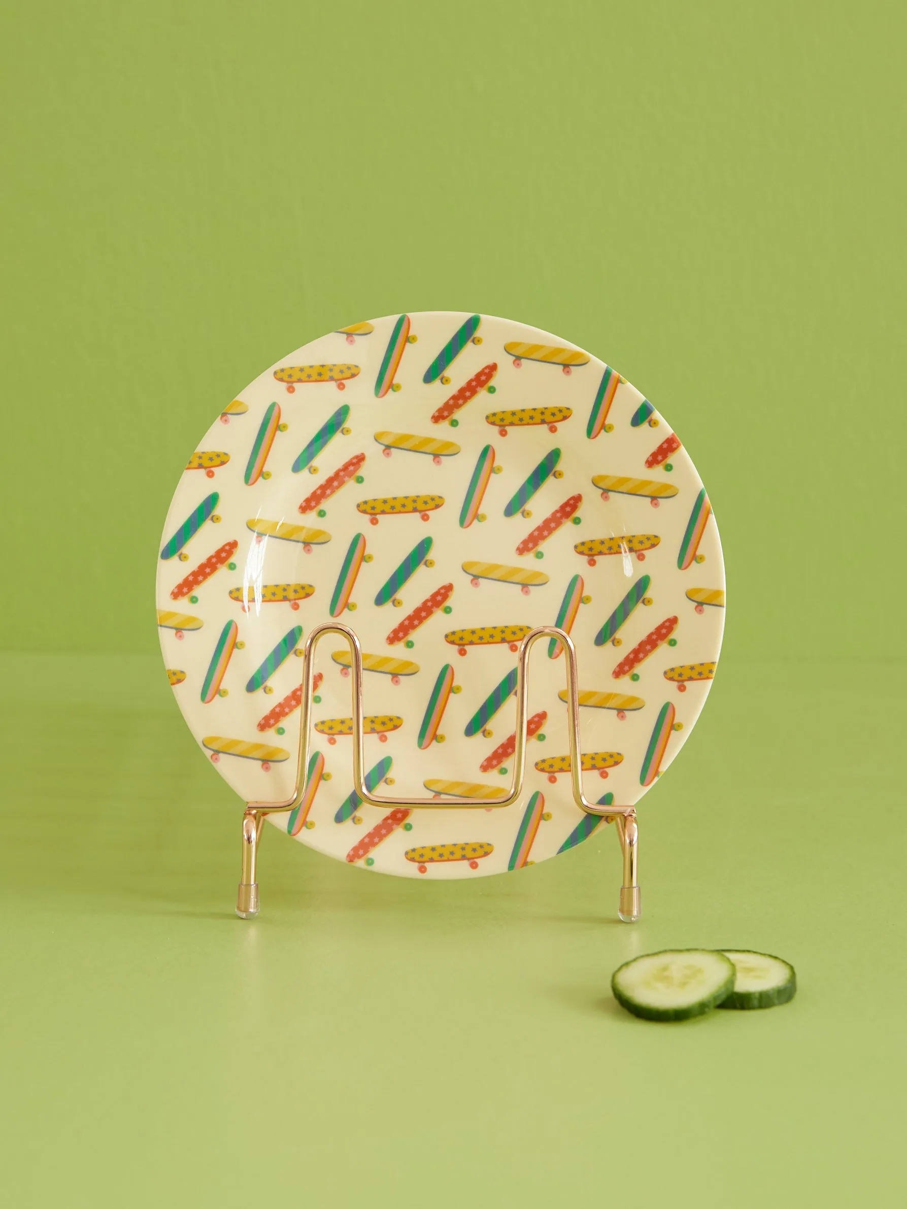 Rice melamine bijgerechtbord Ø20 cm, Skateboard RICE