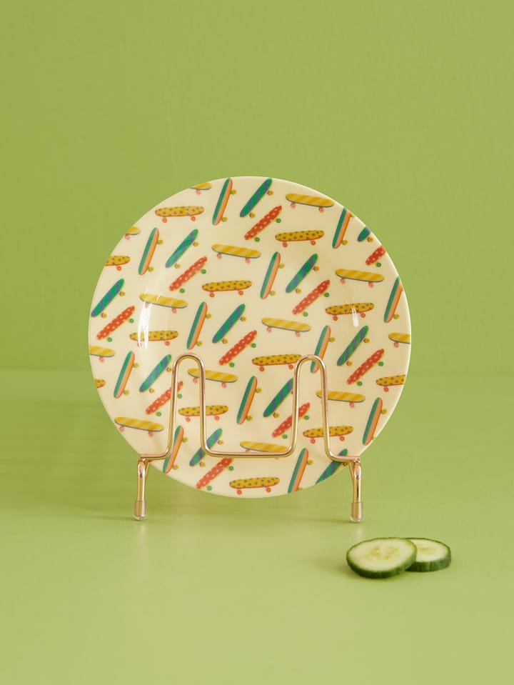 Rice melamine bijgerechtbord Ø20 cm, Skateboard RICE