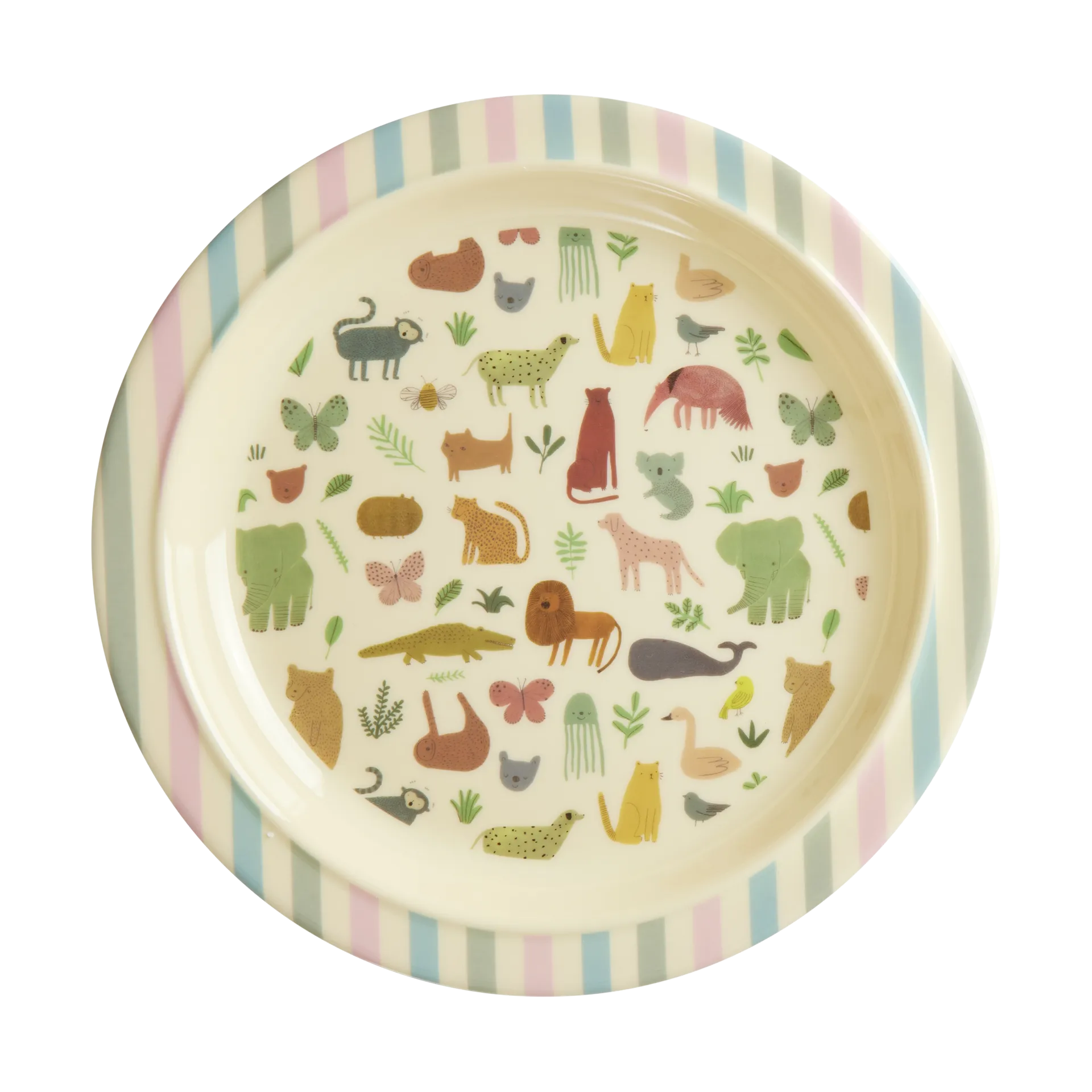 Rice melamine kinderbord Ø22 cm, Sweet Jungle Print RICE