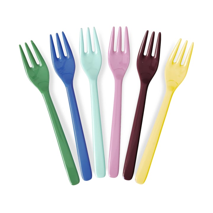 Rice melamine vork 6-pack - Show youre true colors - RICE