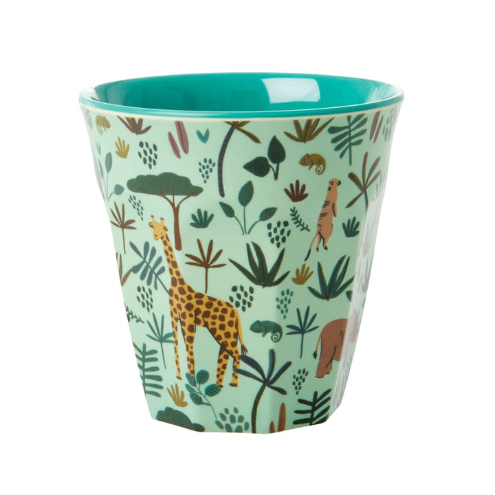 Rice melaminebeker medium, Green-jungle animals RICE
