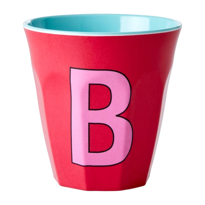 Rice melaminebeker medium letter B 30 cl - Red kiss - RICE