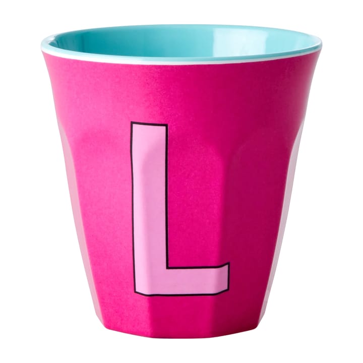 Rice melaminebeker medium letter L 30 cl - Fuchsia - RICE