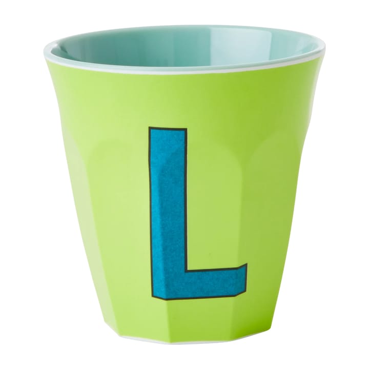 Rice melaminebeker medium letter L 30 cl - Lime green - RICE