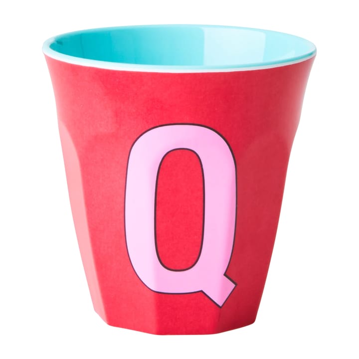 Rice melaminebeker medium letter Q 30 cl - Pink - RICE