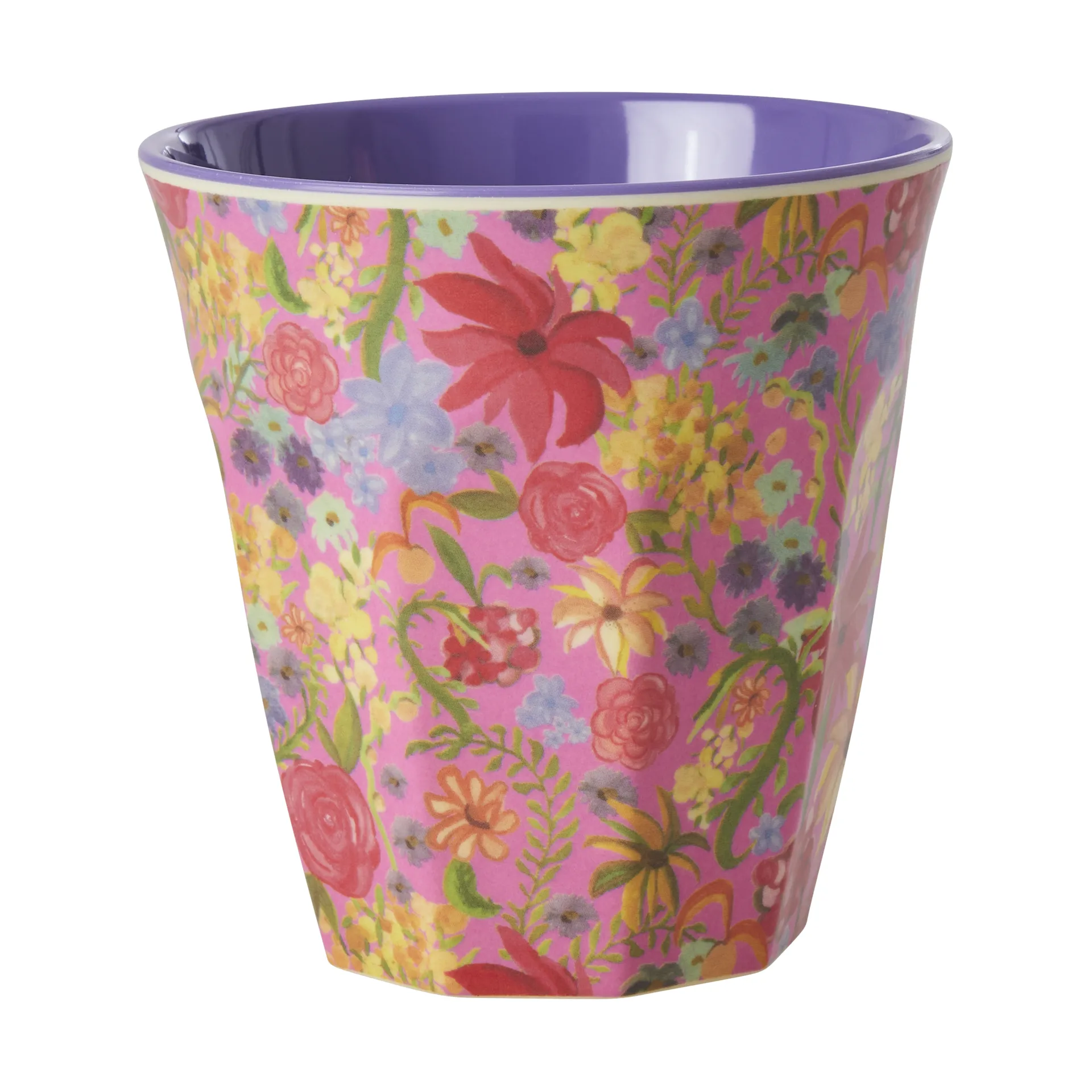 Rice melaminebeker medium, Swedish Flower RICE