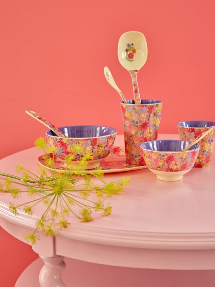 Rice melaminebeker medium, Swedish Flower RICE