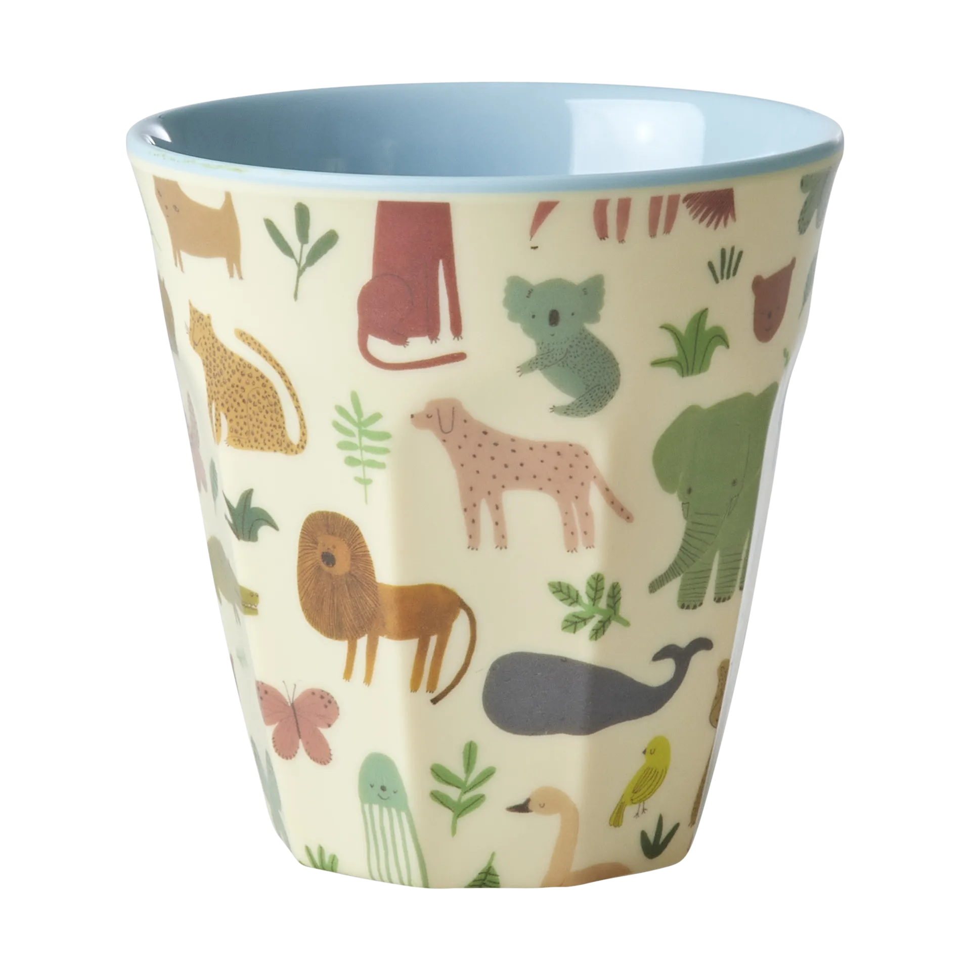 Rice melaminebeker medium, Sweet Jungle Print-Soft blue RICE