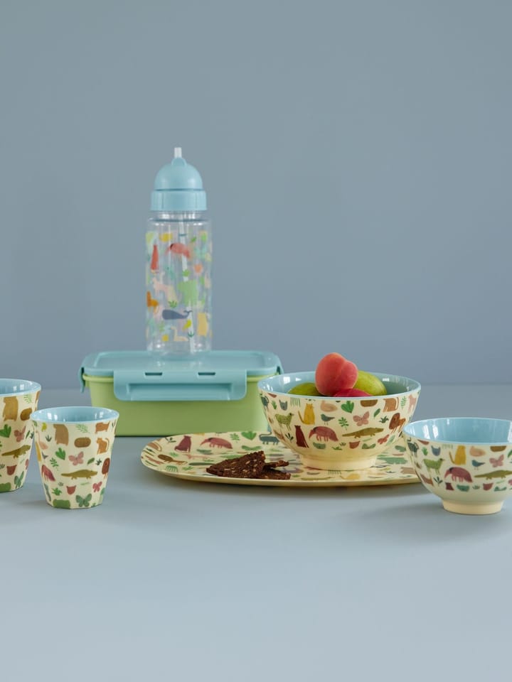 Rice melaminebeker medium, Sweet Jungle Print-Soft blue RICE