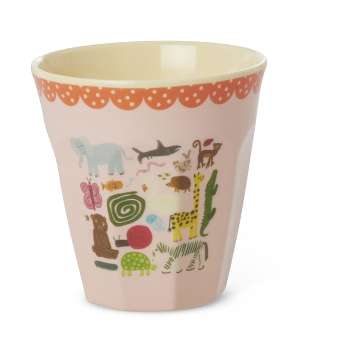 Rice melaminebeker medium - Wildlife pink - RICE