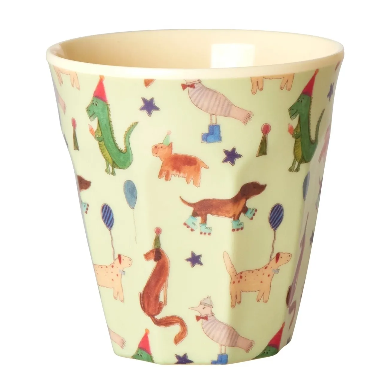 Rice melaminebeker small 20 cl, Animal print-green RICE