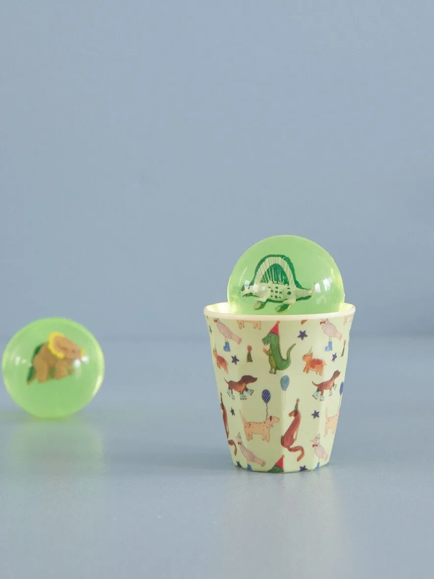 Rice melaminebeker small 20 cl, Animal print-green RICE