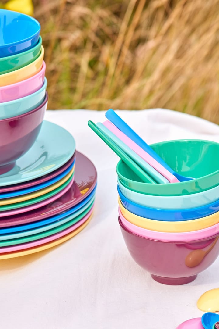 Rice melaminebord Ø21 cm 6-pack, Show youre true colors RICE