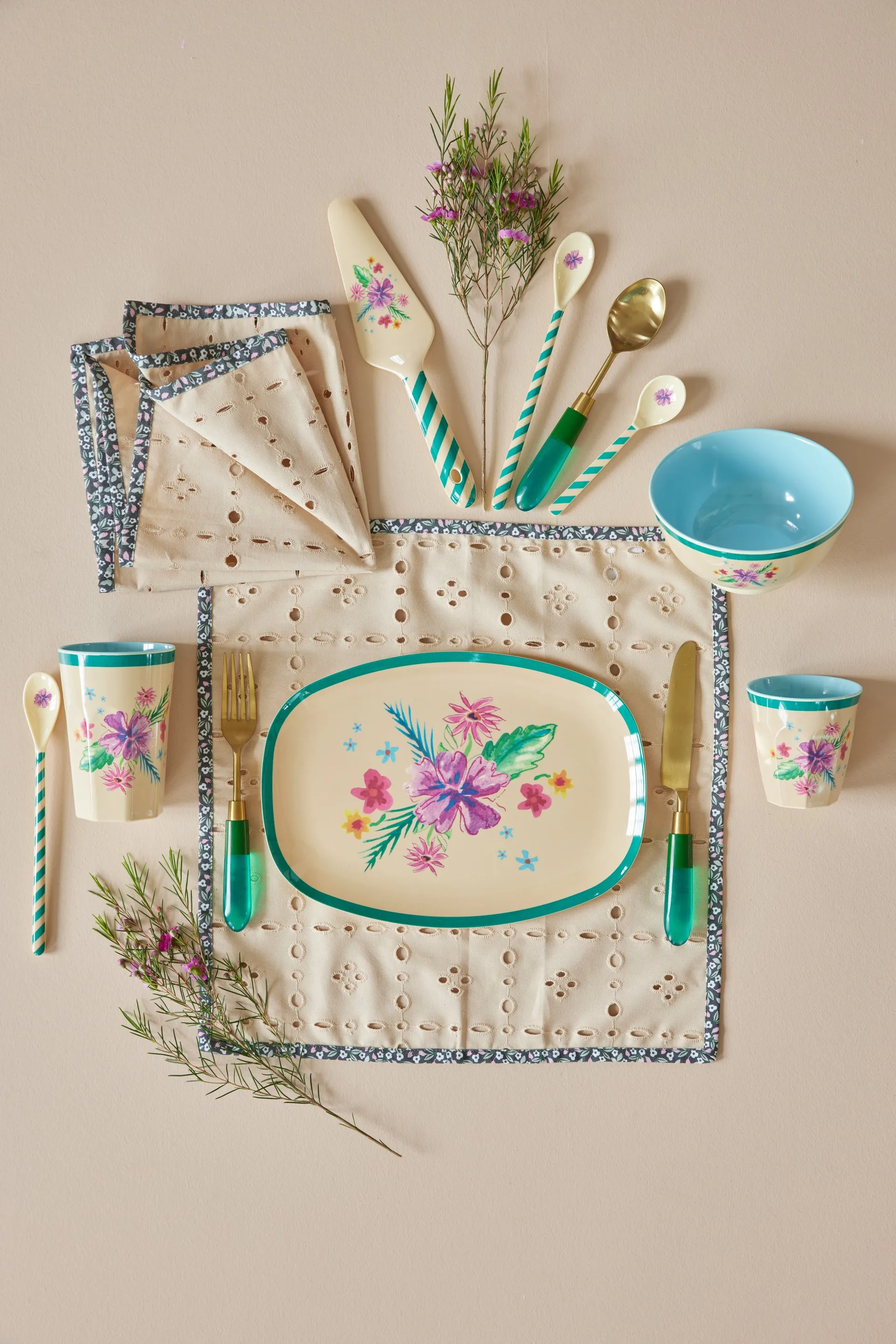 Rice melaminebord 22x30 cm, Arda bloom RICE