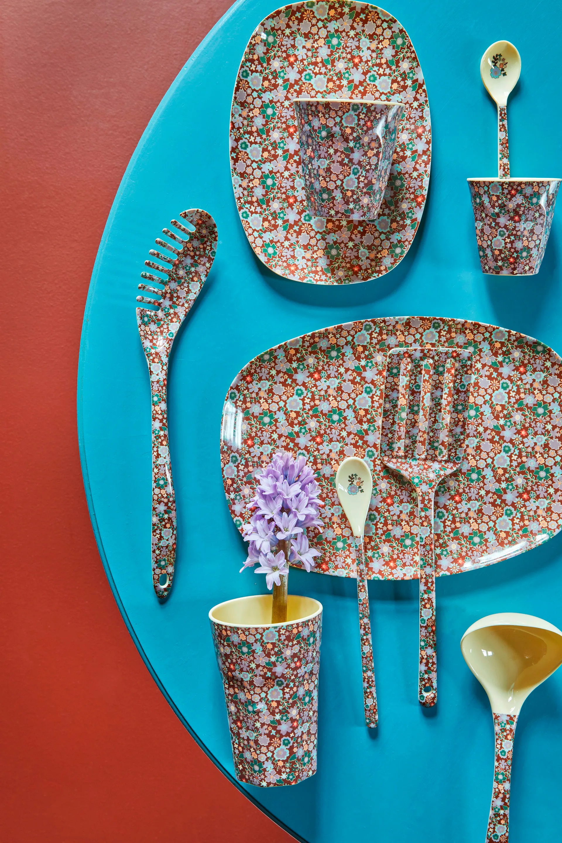 Rice melaminebord 22x30 cm, Fall flower RICE