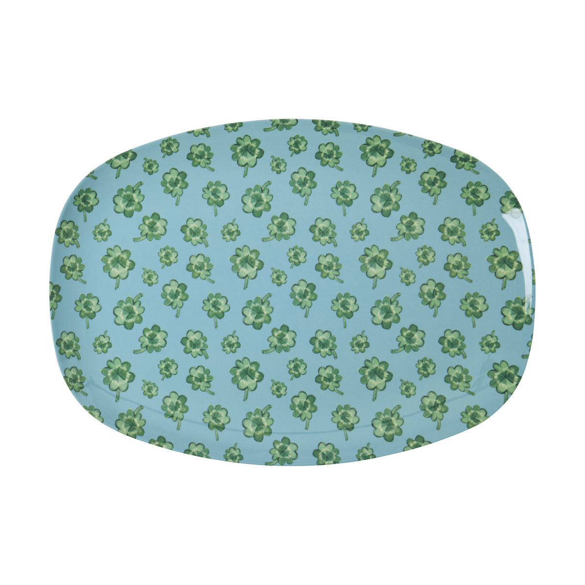 Rice melaminebord 22x30 cm Good Luck | Scandinavisch Interieur | Dinerborden | Blauw