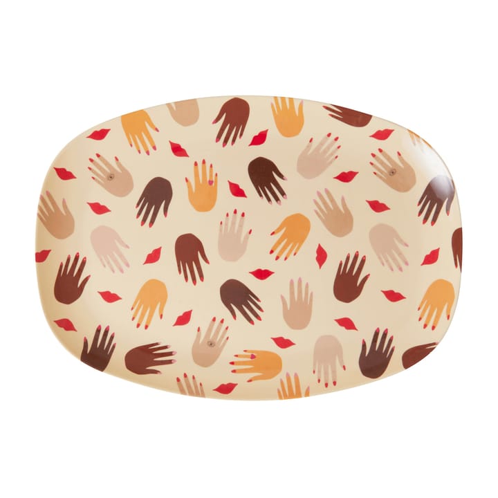 Rice melaminebord 22x30 cm - Hands and kisses - RICE