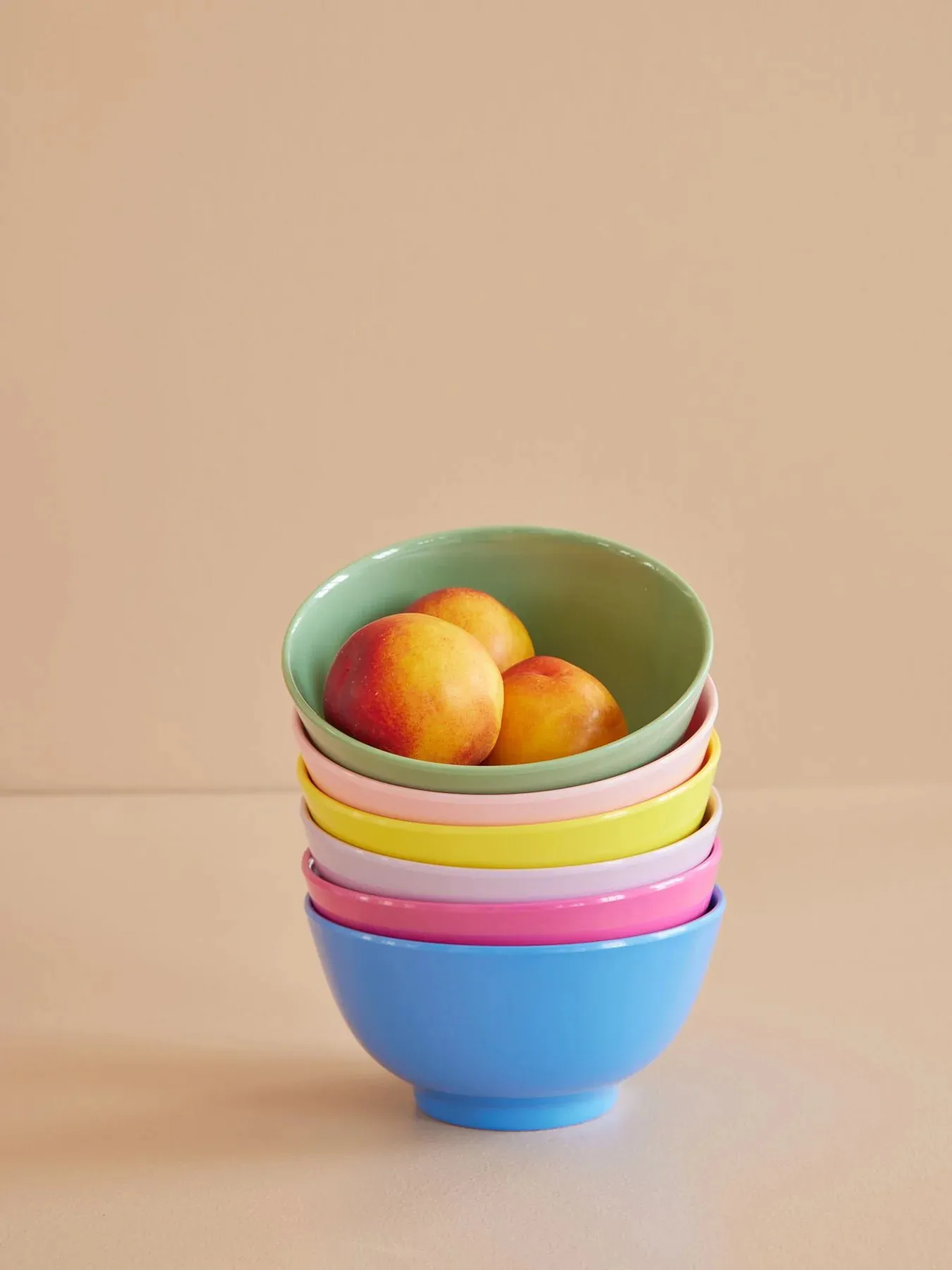 Rice melaminekom medium Ø15 cm 6-delig, Multicolor RICE