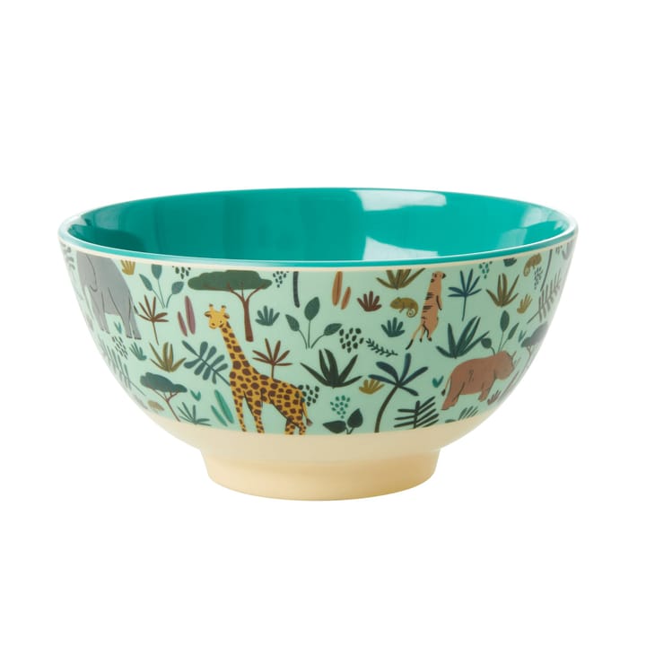 Rice melaminekom medium - Green-Jungle animals - RICE