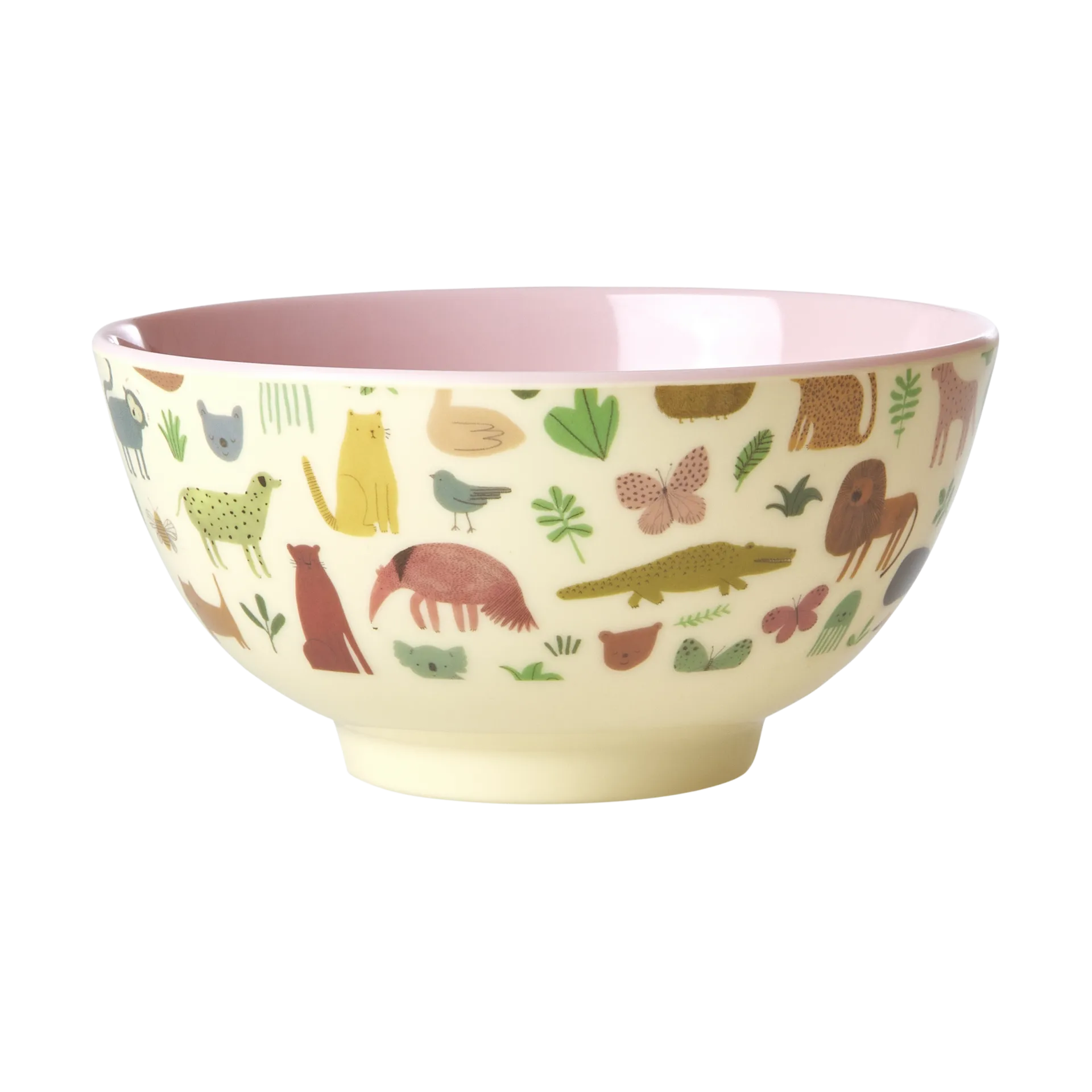 Rice melaminekom medium, Sweet Jungle Print-Soft Pink RICE