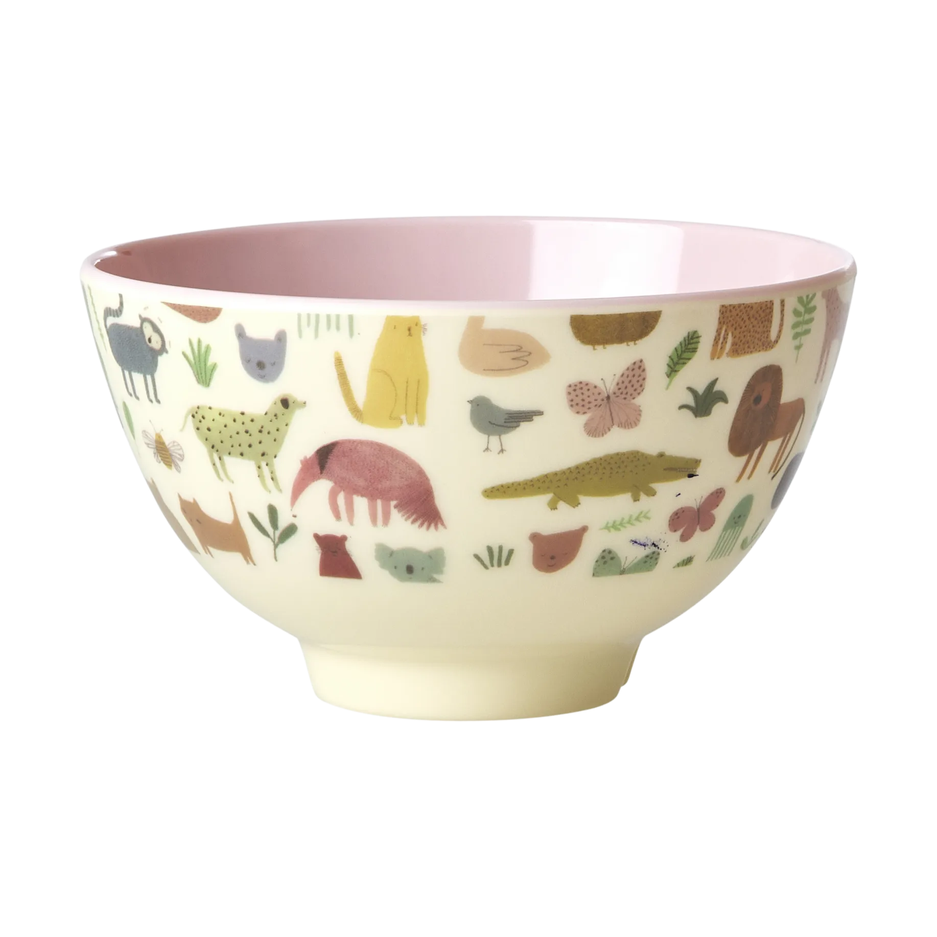 Rice melaminekom small, Sweet Jungle Print-Soft Pink RICE