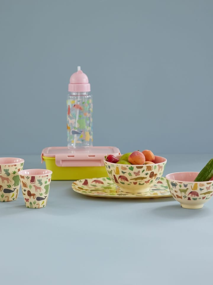 Rice melaminekom small, Sweet Jungle Print-Soft Pink RICE