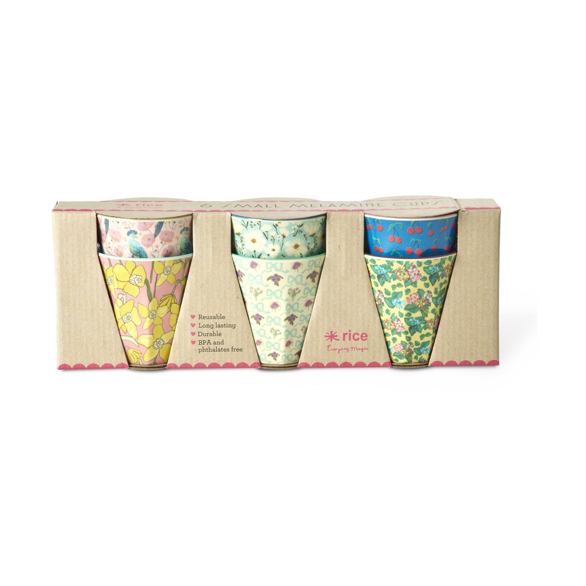 Rice melaminekop small 6-pack Show youre true colors prints