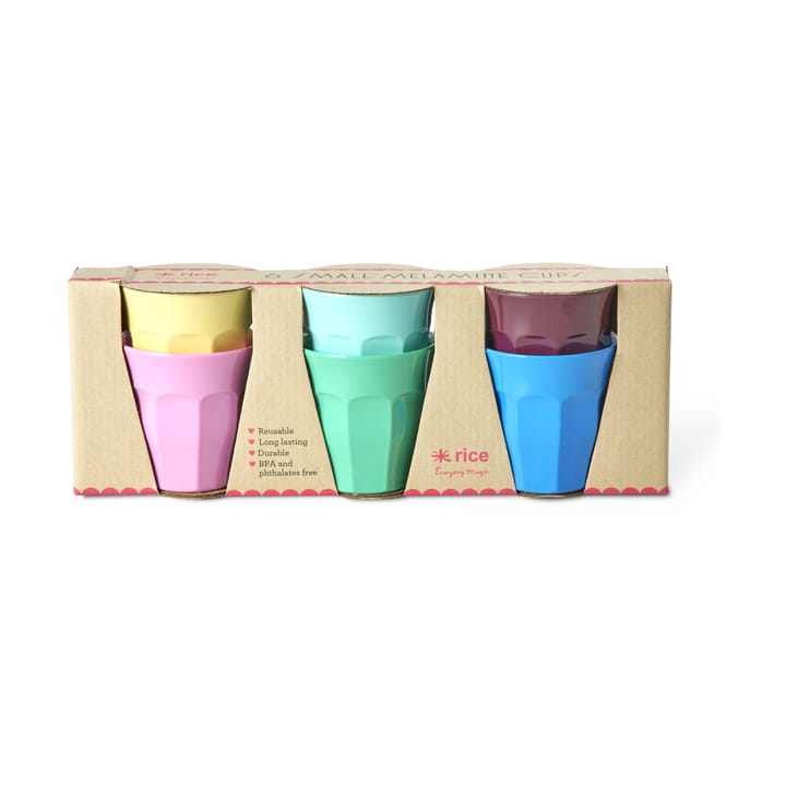 Rice melaminekop small 6-pack - Show youre true colors - RICE