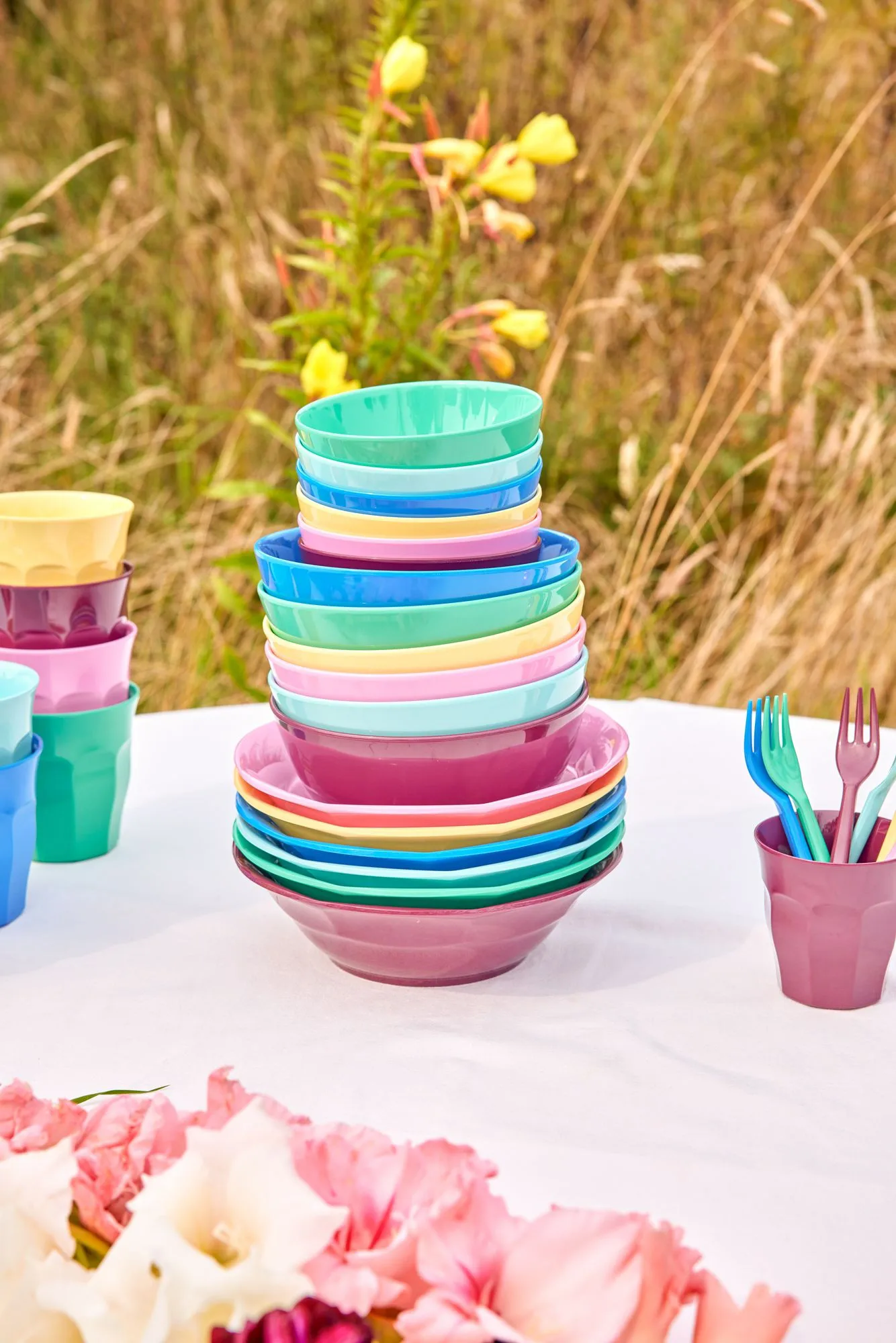 Rice melamineschaal medium 70 cl 6-pack, Show youre true colors RICE