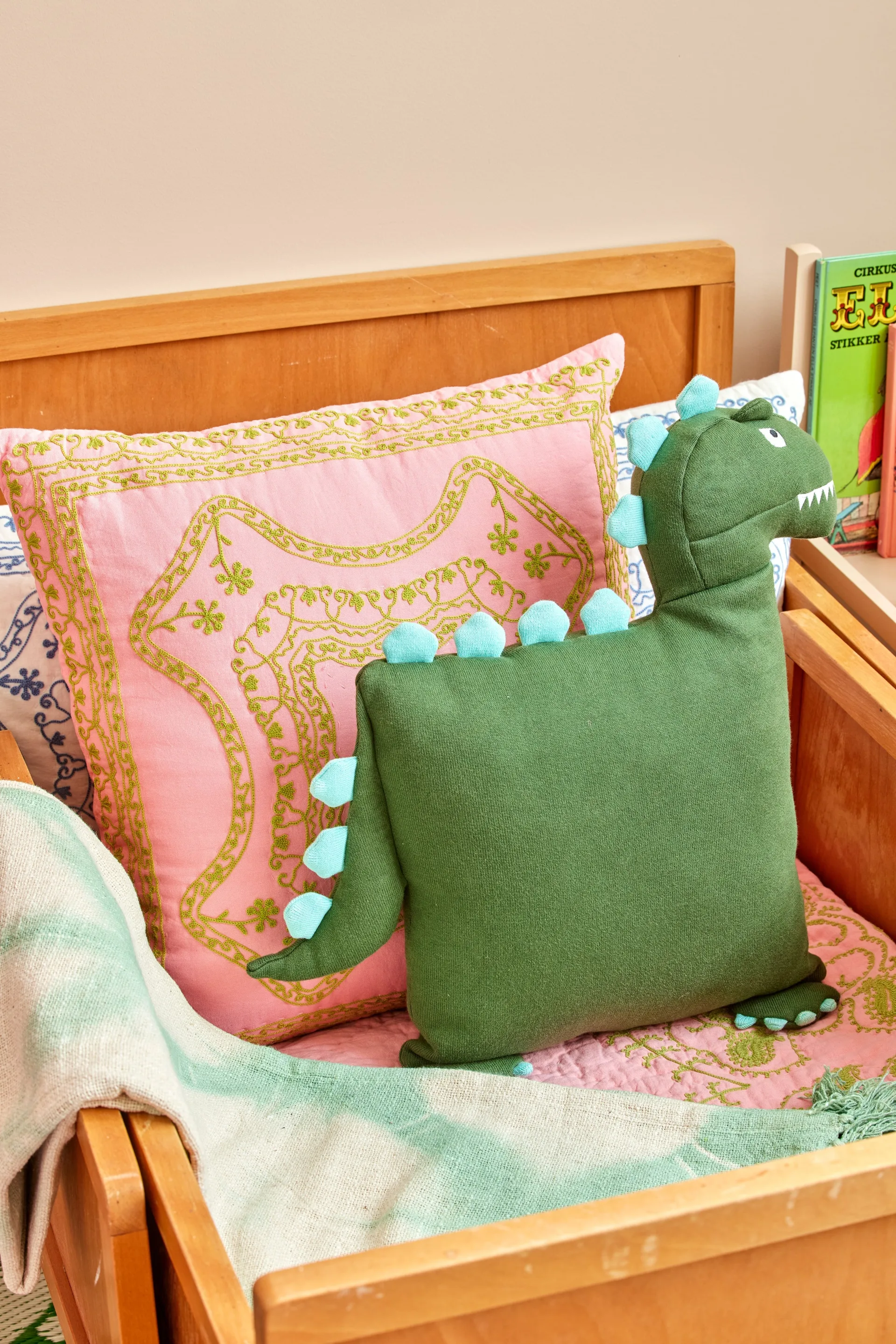 Rice plaid 125x150 cm, Tie-dye, green RICE