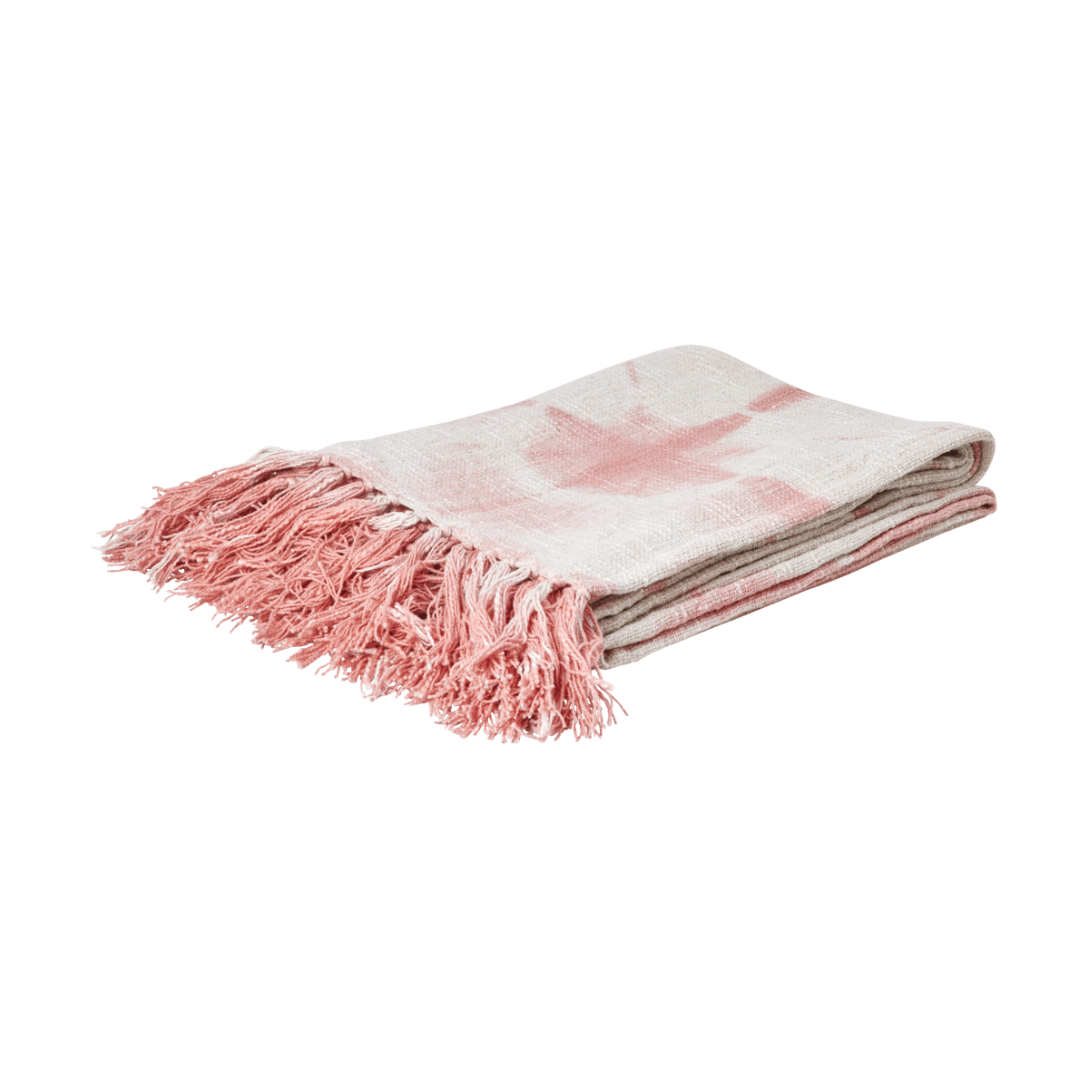 Rice plaid 125x150 cm Tie-dye, soft pink | Scandinavisch Interieur | Wollen dekens & spreien | Roze