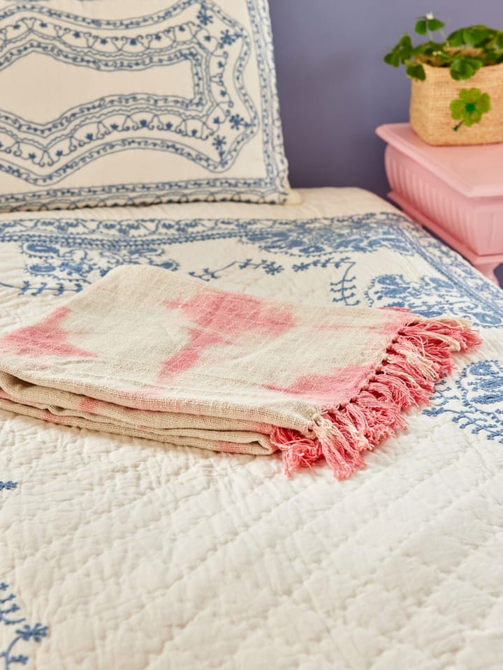 Rice plaid 125x150 cm, Tie-dye, soft pink RICE