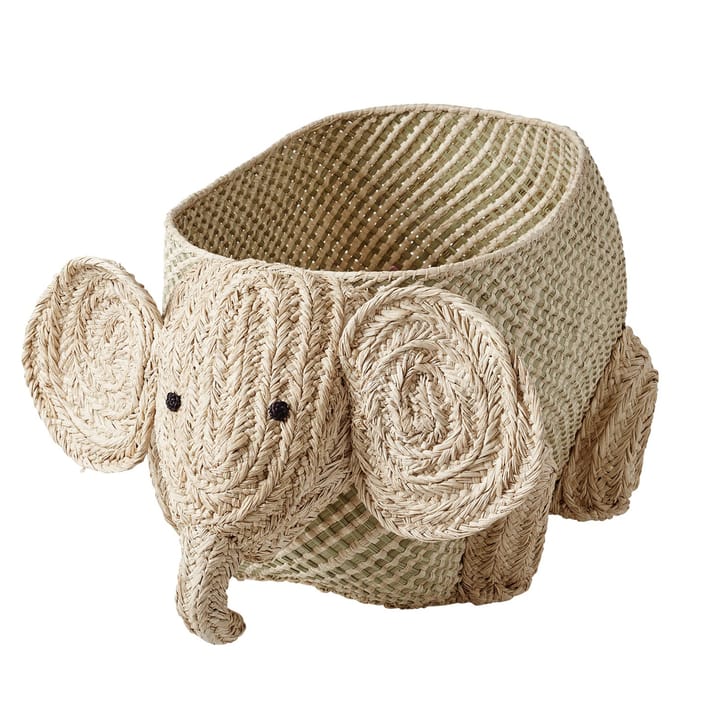 Rice raffia opbergmand dieren - Olifant - RICE