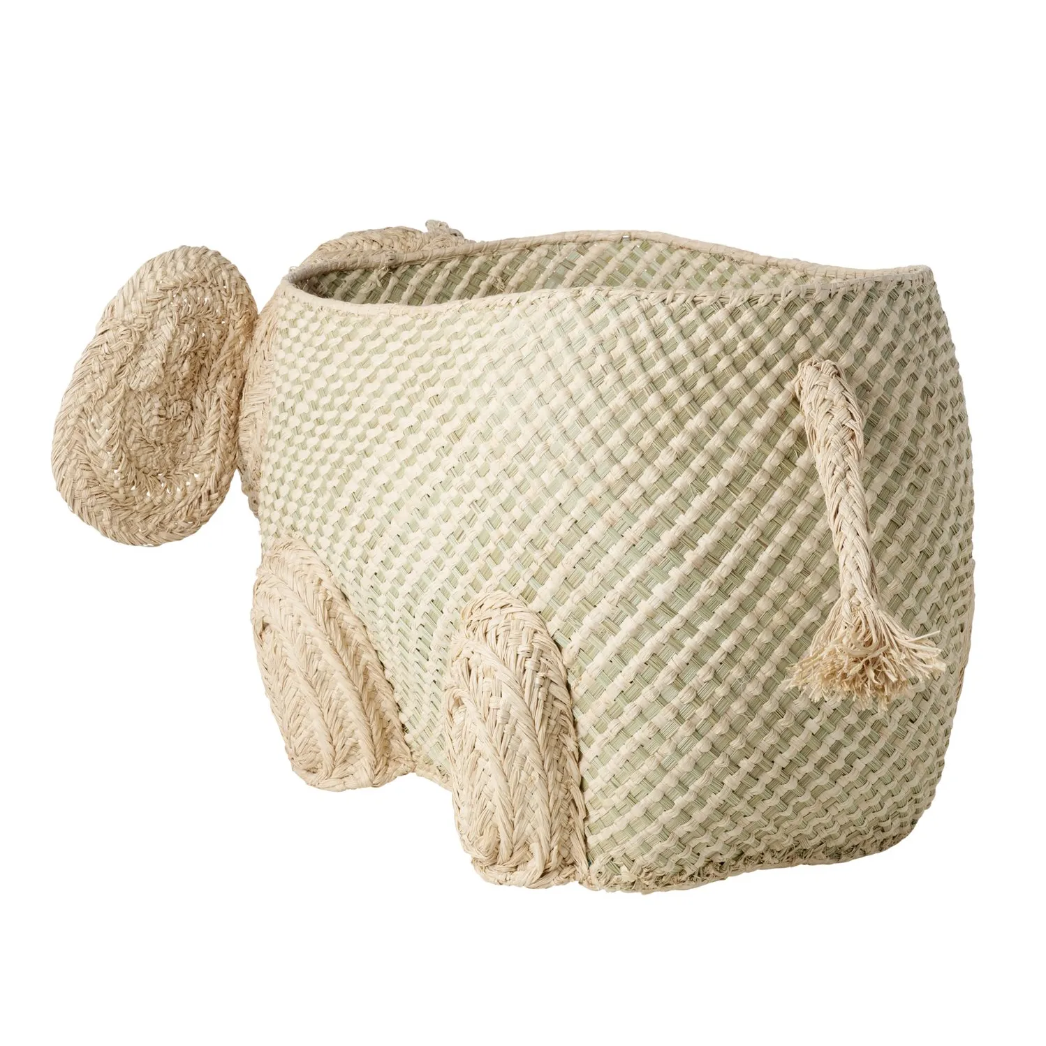 Rice raffia opbergmand dieren, Olifant RICE
