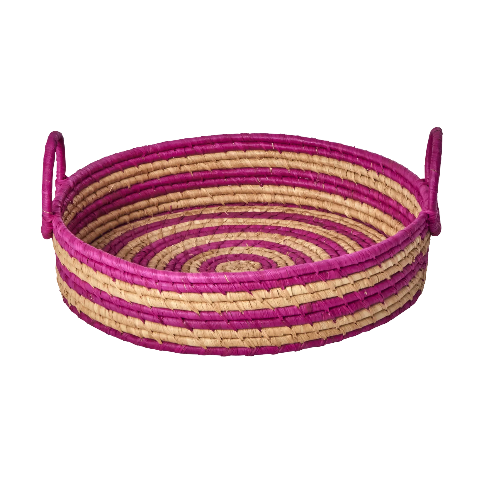 Rice raffia ronde broodmand, Aubergine RICE
