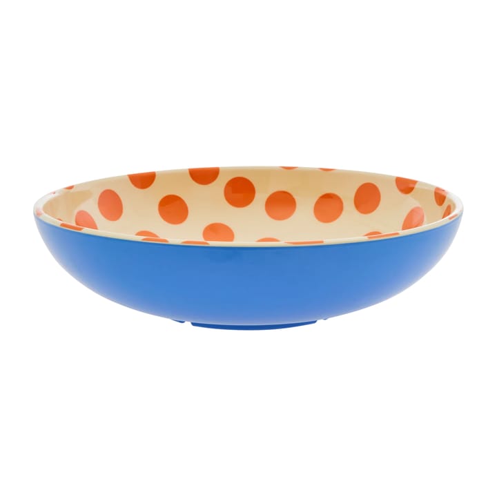 Rice saladeschaal melamine Ø29,9 cm - Orange dots-blue - RICE