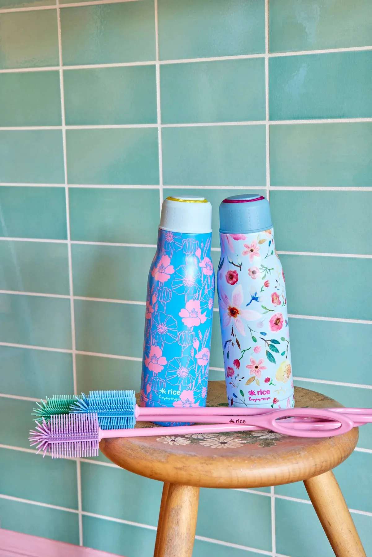 Rice thermosfles 50 cl, Poppie love-blue RICE