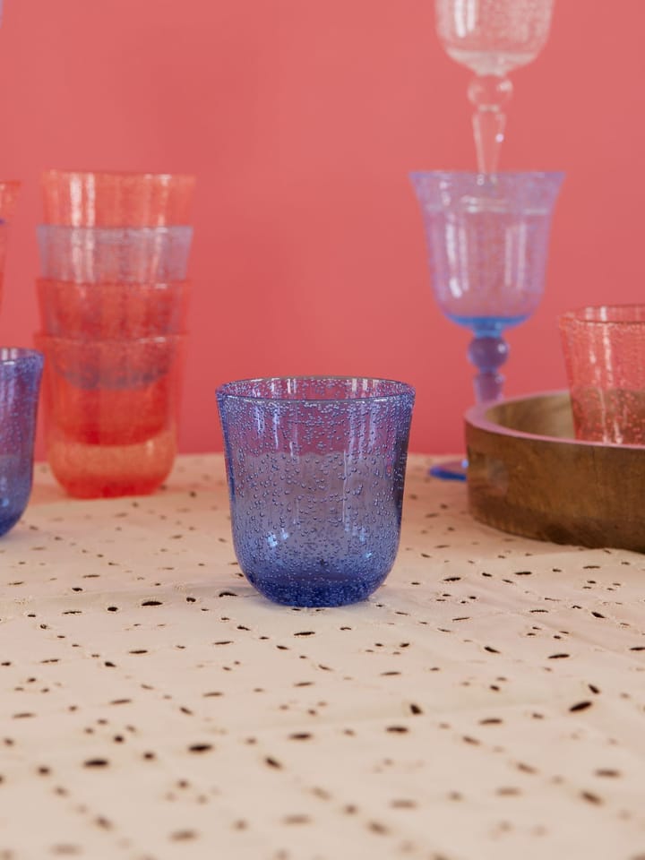 Rice tumblerglas bubbelontwerp acryl 41 cl, Blue RICE
