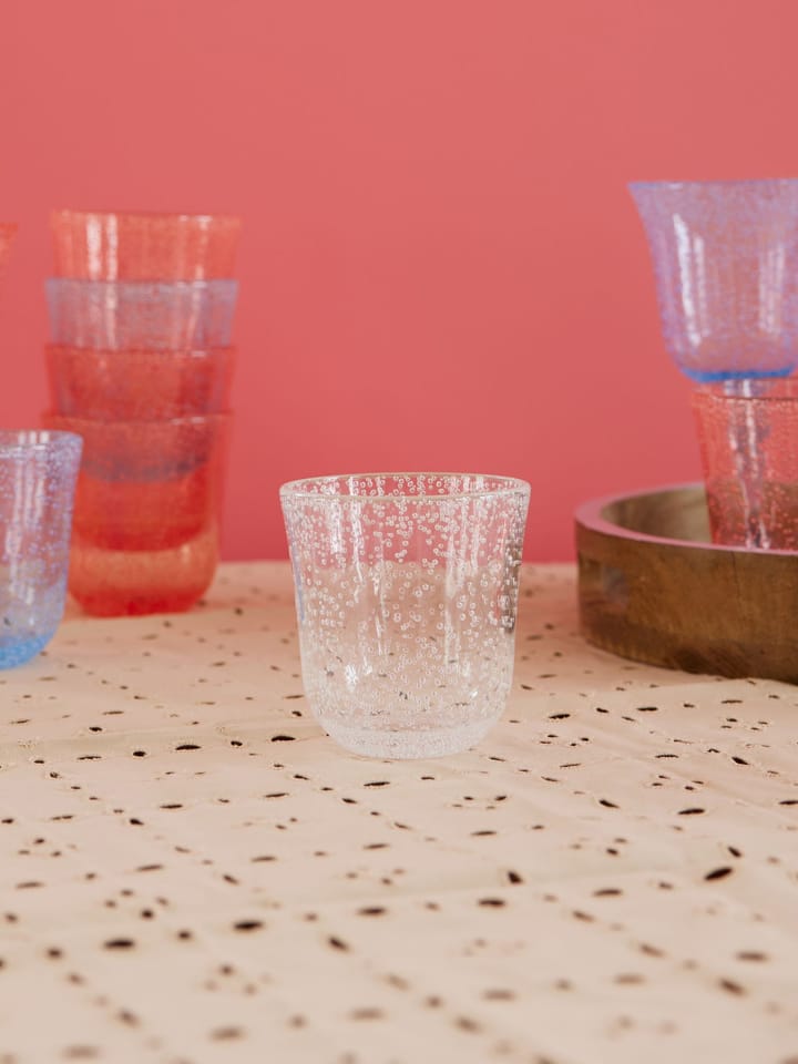 Rice tumblerglas bubbelontwerp acryl 41 cl, Clear RICE