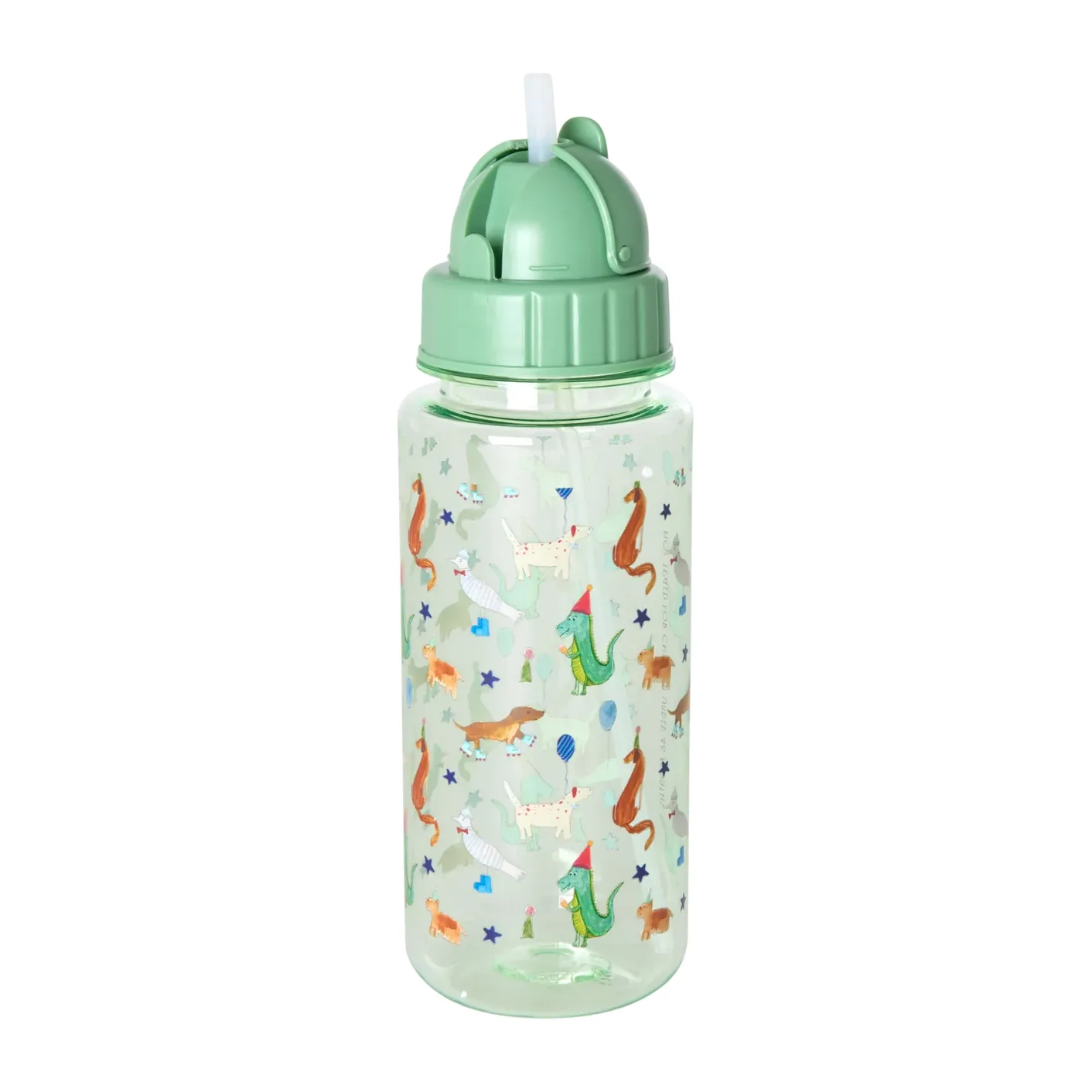 Rice waterfles voor kinderen 50 cl, Animal print-green RICE