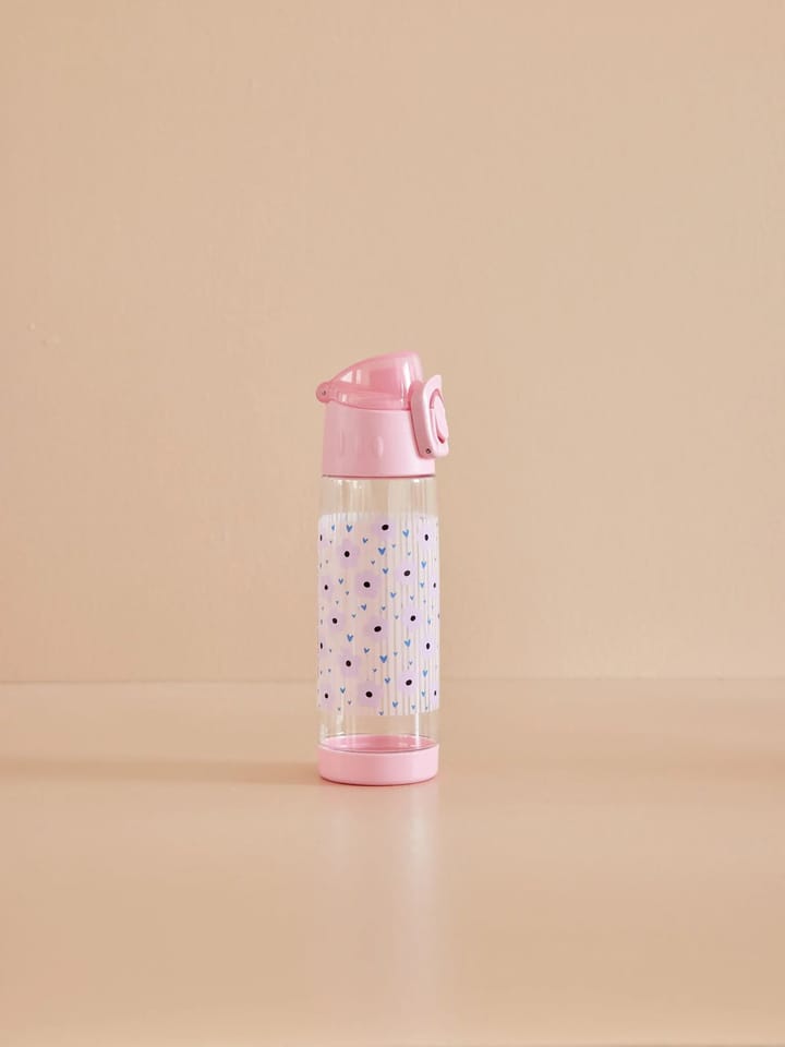 Rice waterfles voor kinderen 50 cl, Flower print-pink RICE