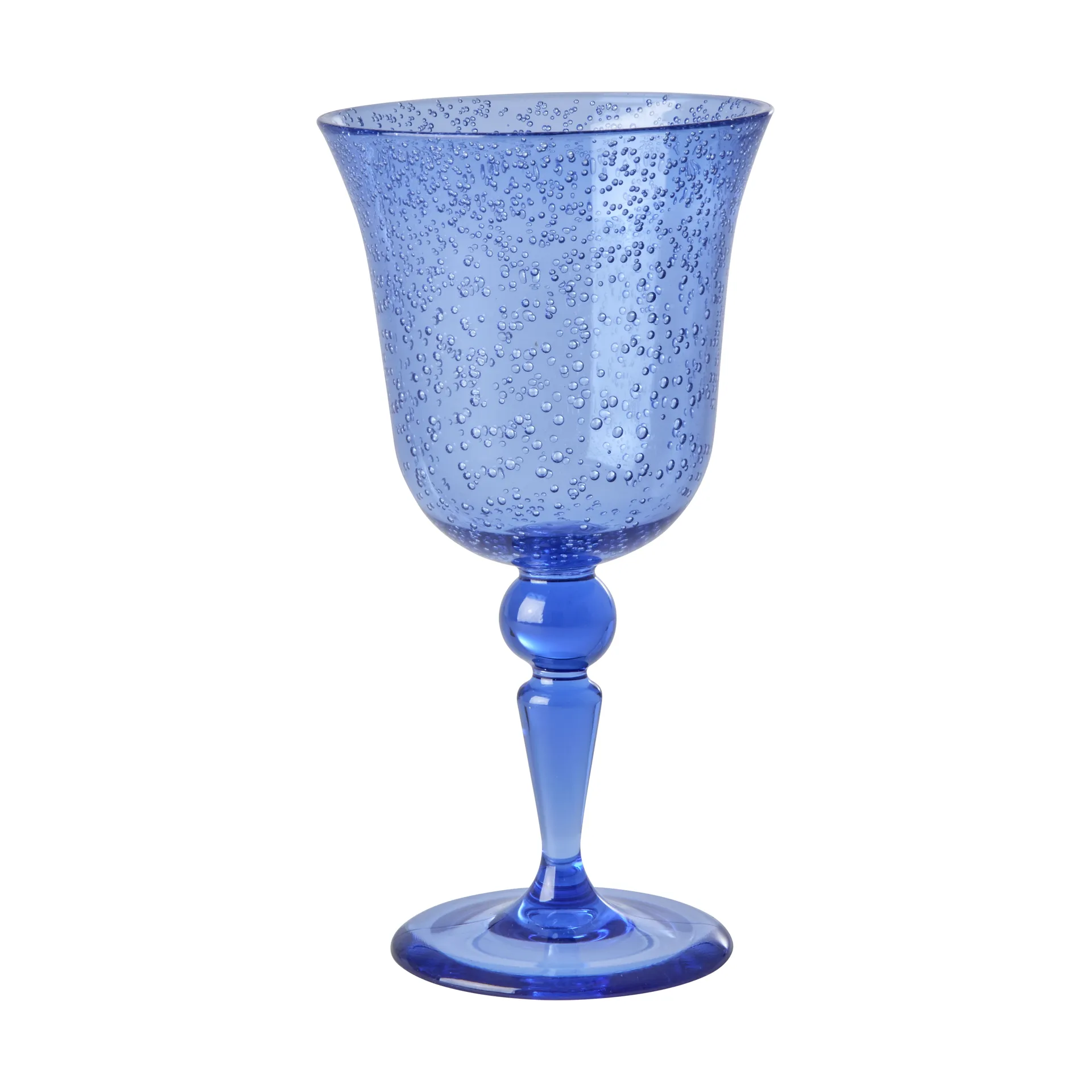 Rice wijnglas bubble design 36 cl, Blue RICE