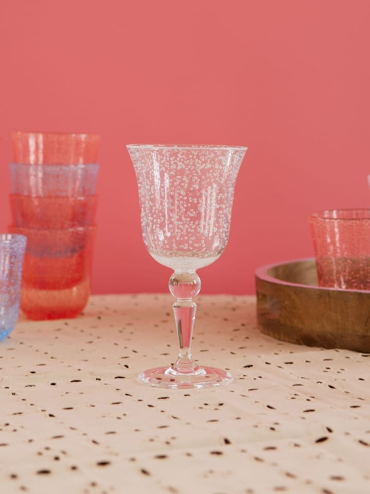 Rice wijnglas bubble design 36 cl, Clear RICE