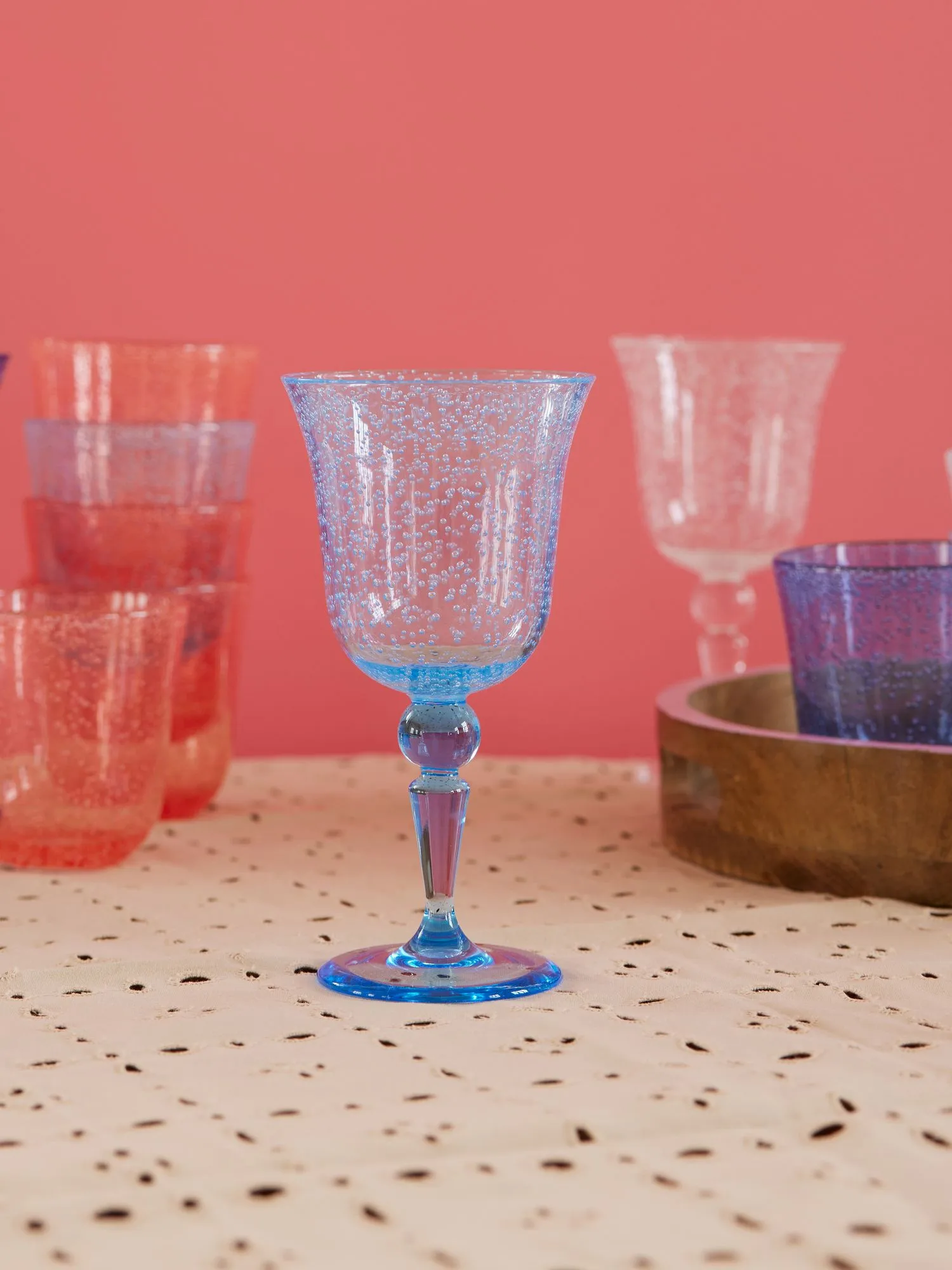Rice wijnglas bubble design 36 cl, Mint RICE